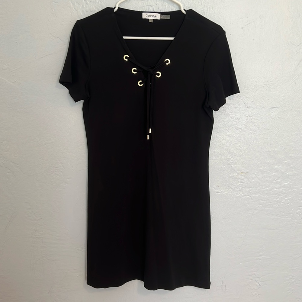 Calvin Klein lace up dress